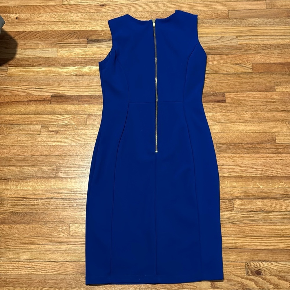 MARINA Jewel Neck Sleeveless Sheath Dress - Picture 3 of 3